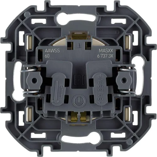 Розетка 1-м СП Inspiria 16А IP20 250В 2P+E защ. шторки немецк. стандарт механизм сл. кость Leg 67373